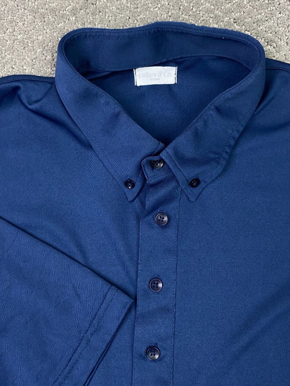 Collars & Co Polo Shirt Mens 3X-Large 3XL Navy Blue Preppy XXXL